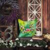 Virginia American Dogwood in Watercolor Throw Pillow Machine Washable, Indoor Outdoor Decorative Pillow for Couch, Bed or Patio, 18Hx18W
