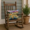New Mexico Yucca Flower in Watercolor Throw Pillow Machine Washable, Indoor Outdoor Decorative Pillow for Couch, Bed or Patio, 18Hx18W