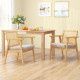 Mid Century Modern Accent Chairs Set of 2 with Breathable Rattan Back