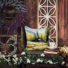 Montana Bitterroot in Watercolor Throw Pillow Machine Washable, Indoor Outdoor Decorative Pillow for Couch, Bed or Patio, 14Hx14W