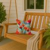 Wyoming Indian Paintbrush in Watercolor Throw Pillow Machine Washable, Indoor Outdoor Decorative Pillow for Couch, Bed or Patio, 14Hx14W