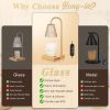 Amber Candle Warmer Lamp-Dimmable Candle Lamp with Timer, Christmas Birthday Gifts for Women, House Warming Gifts for New Home Bedroom Decor