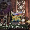 New Mexico Yucca Flower in Watercolor Throw Pillow Machine Washable, Indoor Outdoor Decorative Pillow for Couch, Bed or Patio, 18Hx18W