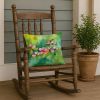 Virginia American Dogwood in Watercolor Throw Pillow Machine Washable, Indoor Outdoor Decorative Pillow for Couch, Bed or Patio, 18Hx18W