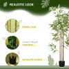 6ft Fake Bamboo Tree Indoor Outdoor Artificial Plant with Pot for Home Office Living Room Decor