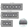 Kitchen Rugs and Runner Sets of 3, Kitchen Floor Mat Carpet, Washable Non Slip Kitchen Runner Rug, Farmhouse Hallway Doormat for Holiday Home Decor