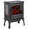 25.5inch Freestanding Fireplaces, 1500W 5120BTU Portable Electric Fireplace Stove Heater, with Overheating Protection,Adjustable Flames,Timer, Remote