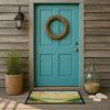 Beach Quiet Morning on the Dunes Doormat Front Door Mat Indoor Outdoor Rugs for Entryway, Non Slip Washable Low Pile, 18H X 27W