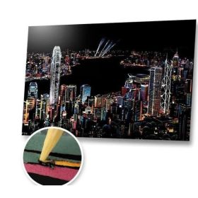 Decorative painting scratch Scraping painting drawing paper world Sightseeing pictures decoration birthday gifts drop shipping (Option: Style3)