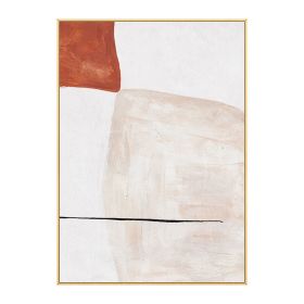 Light luxury simple home decoration hand-painted oil painting modern abstract canvas painting wall painting living room poster (size: 50x70cm)