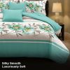 Quilted Bedspread & Curtain Set 9 Piece, Queen Size - Bedding Ensemble with Sheer Filtering Drapes, 1.6" Grommet Top, Machine Washable