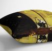 Banksy Yellow Lines Cushion